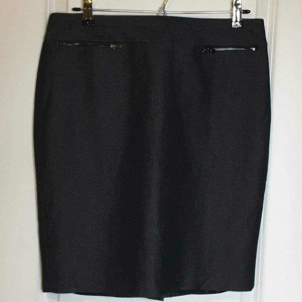 Calvin Klein Charcoal Career Casual Mini Skirt